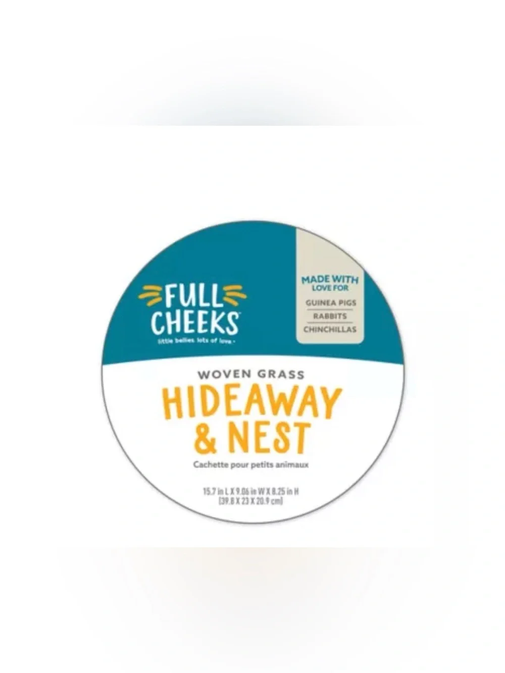 Full Cheeks Small Pet Woven Grass Hideaway & Neat